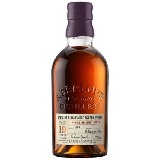 Aberlour Single Cask 19 Year Old 1st Fill Sherry Butt Speyside Single Malt Scotch Whisky 750ml