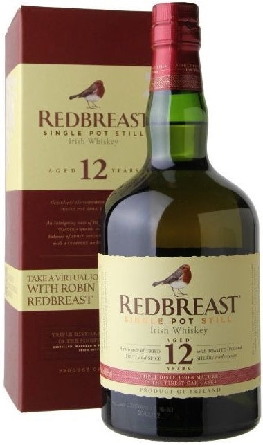 Redbreast 12 Year Old Single Pot Still Irish Whiskey 750ml