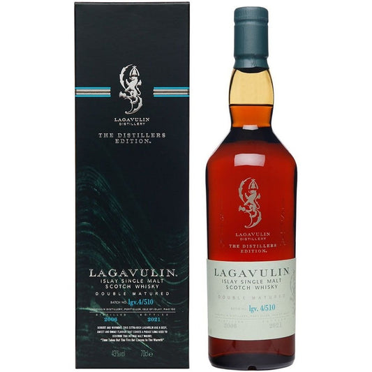 Lagavulin Distiller's Edition Distilled 2006-4/510 Double Matured Bottled 2021 750ml