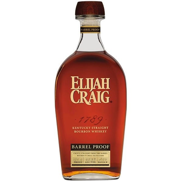 Elijah Craig Barrel Proof Kentucky Straight Bourbon Whiskey 12 Years Old A123 125.6 Proof 750ml