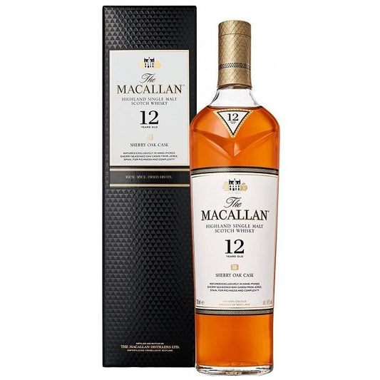 Macallan Sherry Oak Cask 12 Year Old Single Malt Scotch Whisky 750ml