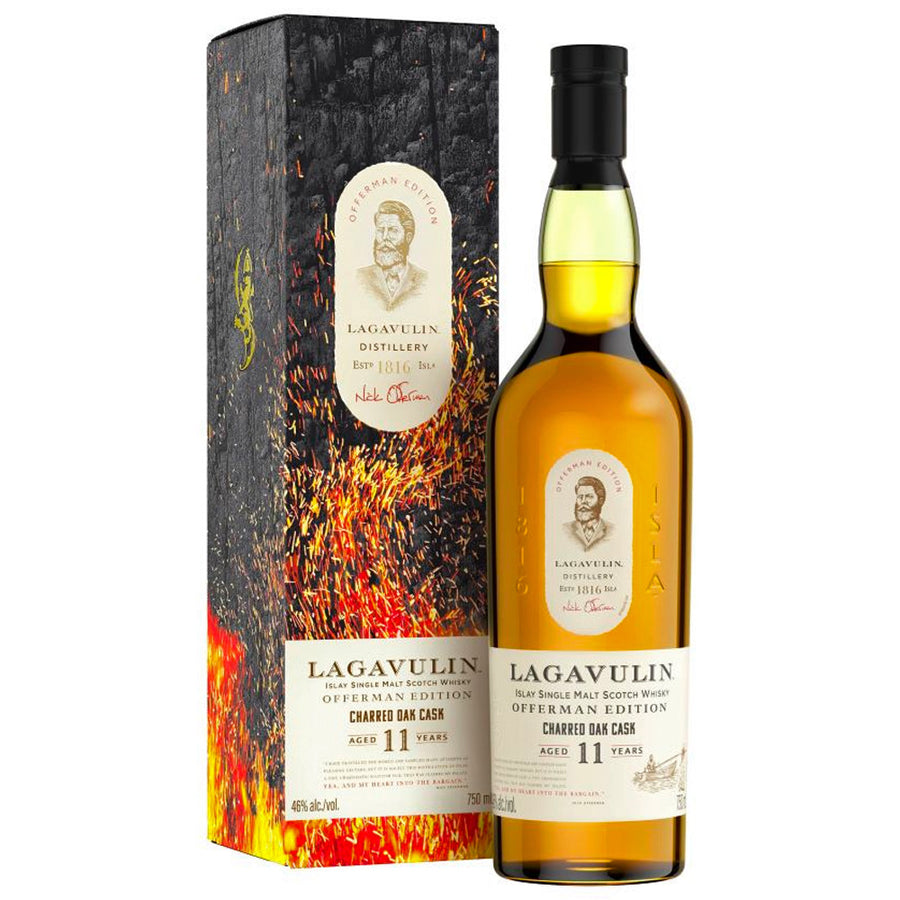 Lagavulin Offerman Edition Charred Oak Cask Islay Single Malt Scotch Whisky Aged 11 Years 750ml