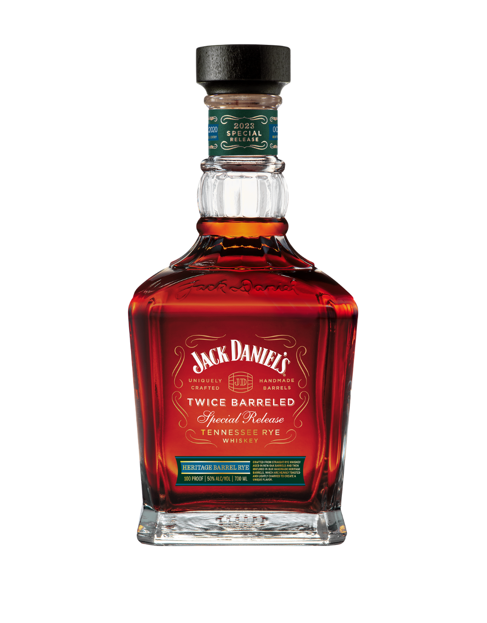 Jack Daniel's 2023 Special Release Twice Barreled Heritage Barrel Tennessee Rye Whiskey 700ml