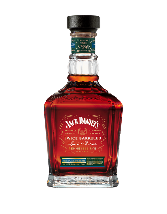 Jack Daniel's 2023 Special Release Twice Barreled Heritage Barrel Tennessee Rye Whiskey 700ml