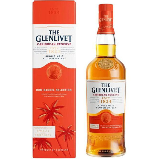 Glenlivet Single Malt Scotch Whiskey Caribbean Reserve 750ml