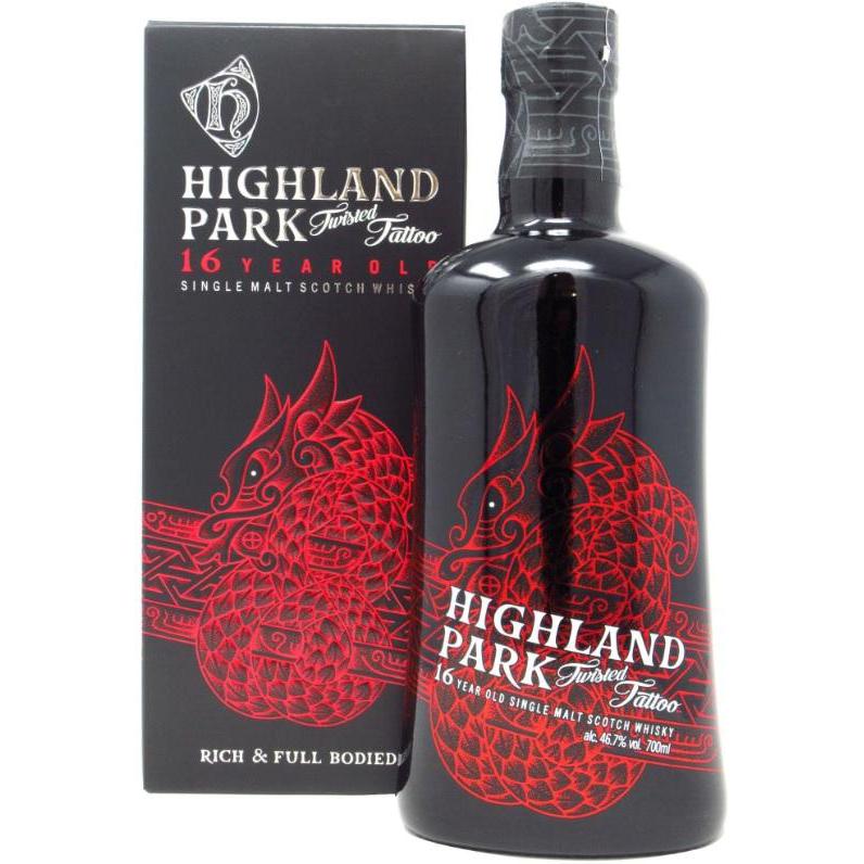 Highland Park Twisted Tattoo 16 Year Old Signle Malt Scotch Whiskey 750ml