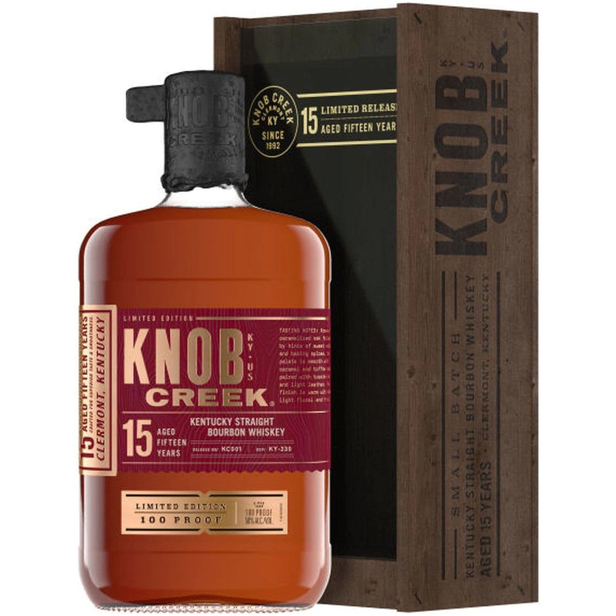 Knob Creek Whiskey Bourbon 15 Year Old 100 Proof 750ml