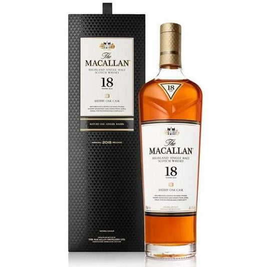 Macallan 18 Year Old Sherry Oak Single Malt Scotch Whisky 750ml